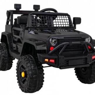 Coche Jeep Dark Night 12V de batería para niños de 2 AÑOS, negro, RC INDA516-RA-BDM0922